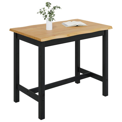 Tavolo Alto EKAI Nero 112 x 70 x 91 cm Legno Massello di Pino