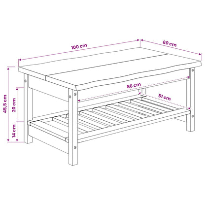 Tavolino da salotto EKAI Nero 100 x 60 x 45,5 cm | homemem39