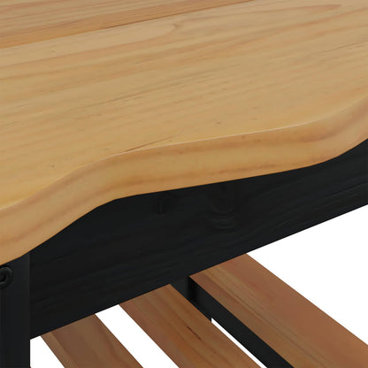 Tavolo laterale con lo scaffale EKAI Nero 50 x 50 x 45,5 cm | homemem39
