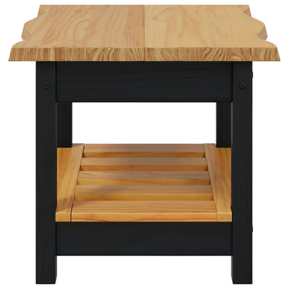 Tavolo laterale con lo scaffale EKAI Nero 50 x 50 x 45,5 cm | homemem39