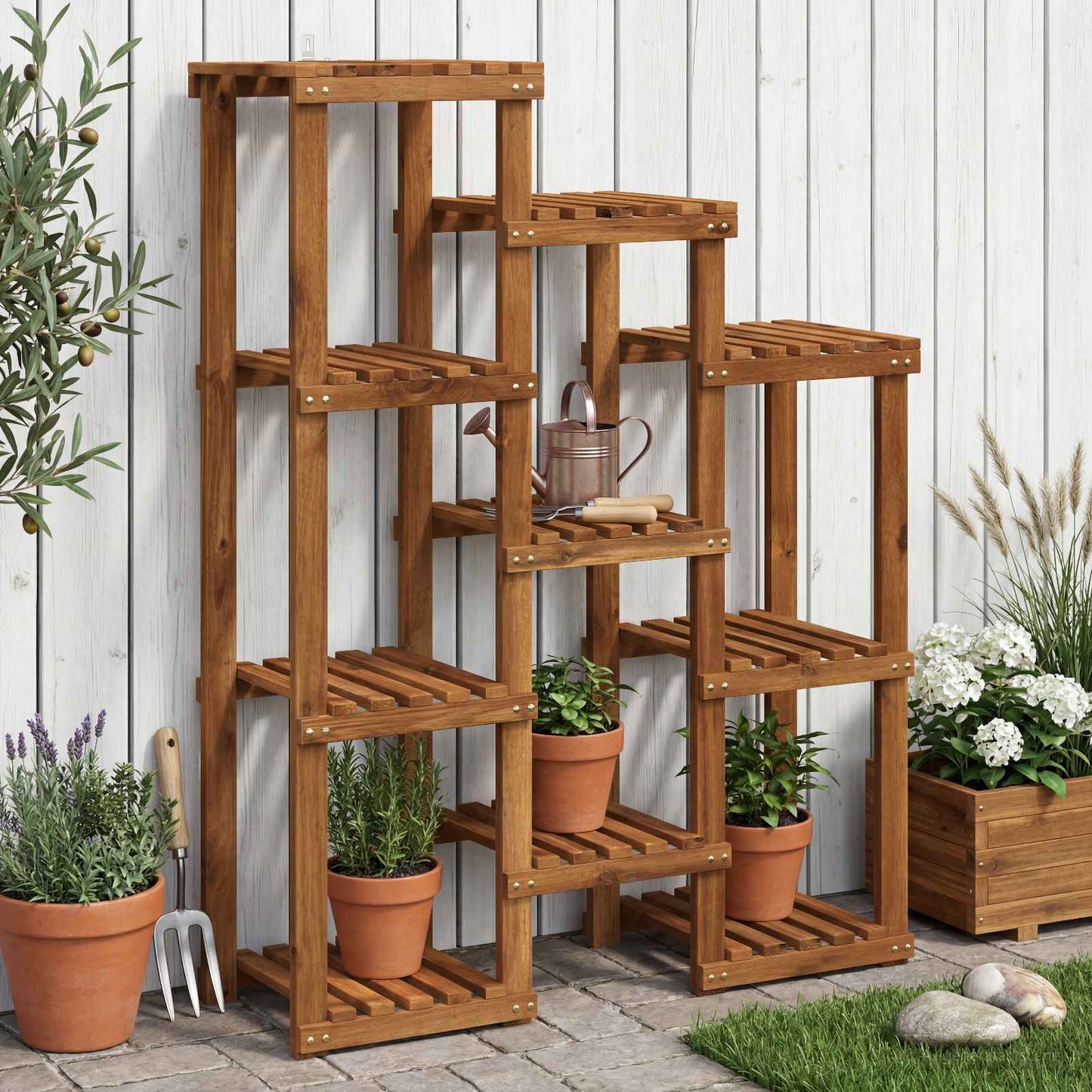 Supporto per piante Naturale 85 x 30 x 114,5 cm | homemem39