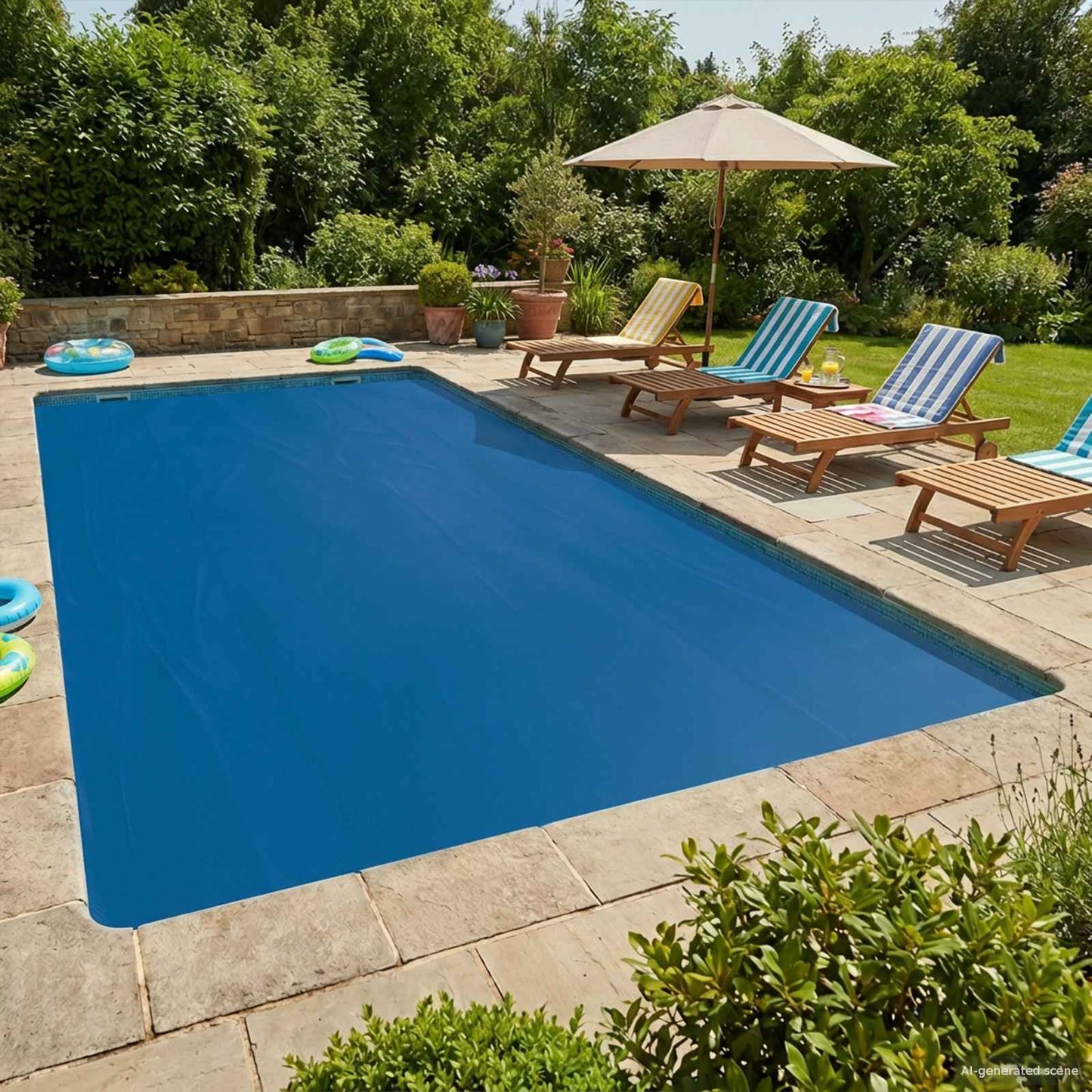 Copertura Solare per Piscina Extra Pesante 732 x 366 cm 400 μm