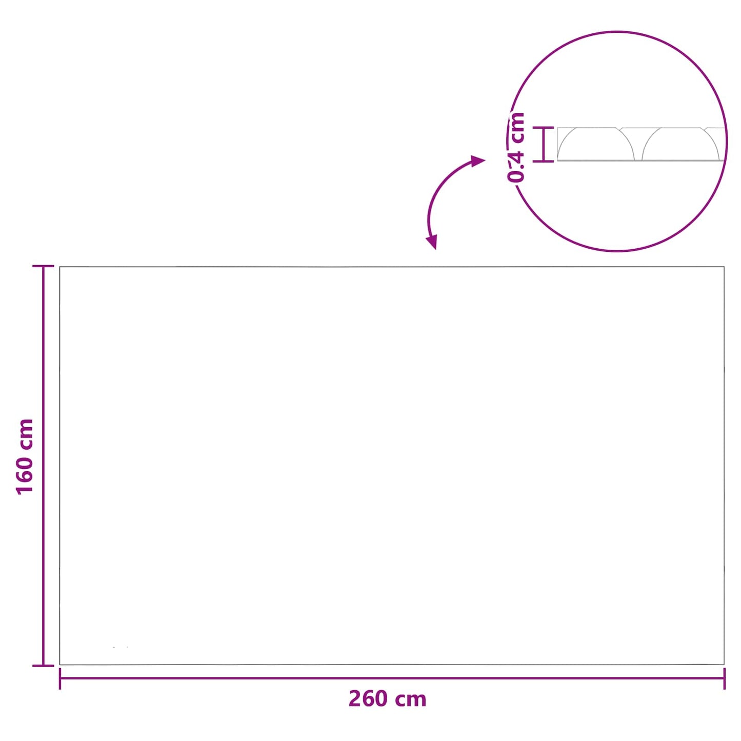 Copertura per piscina extra pesante Nero e Blu 260 x 160 cm PE | homemem39