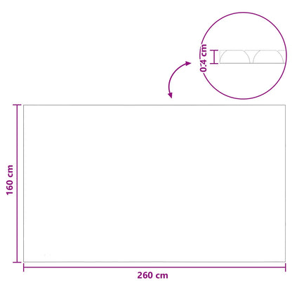Copertura per piscina extra pesante Nero e Blu 260 x 160 cm PE | homemem39