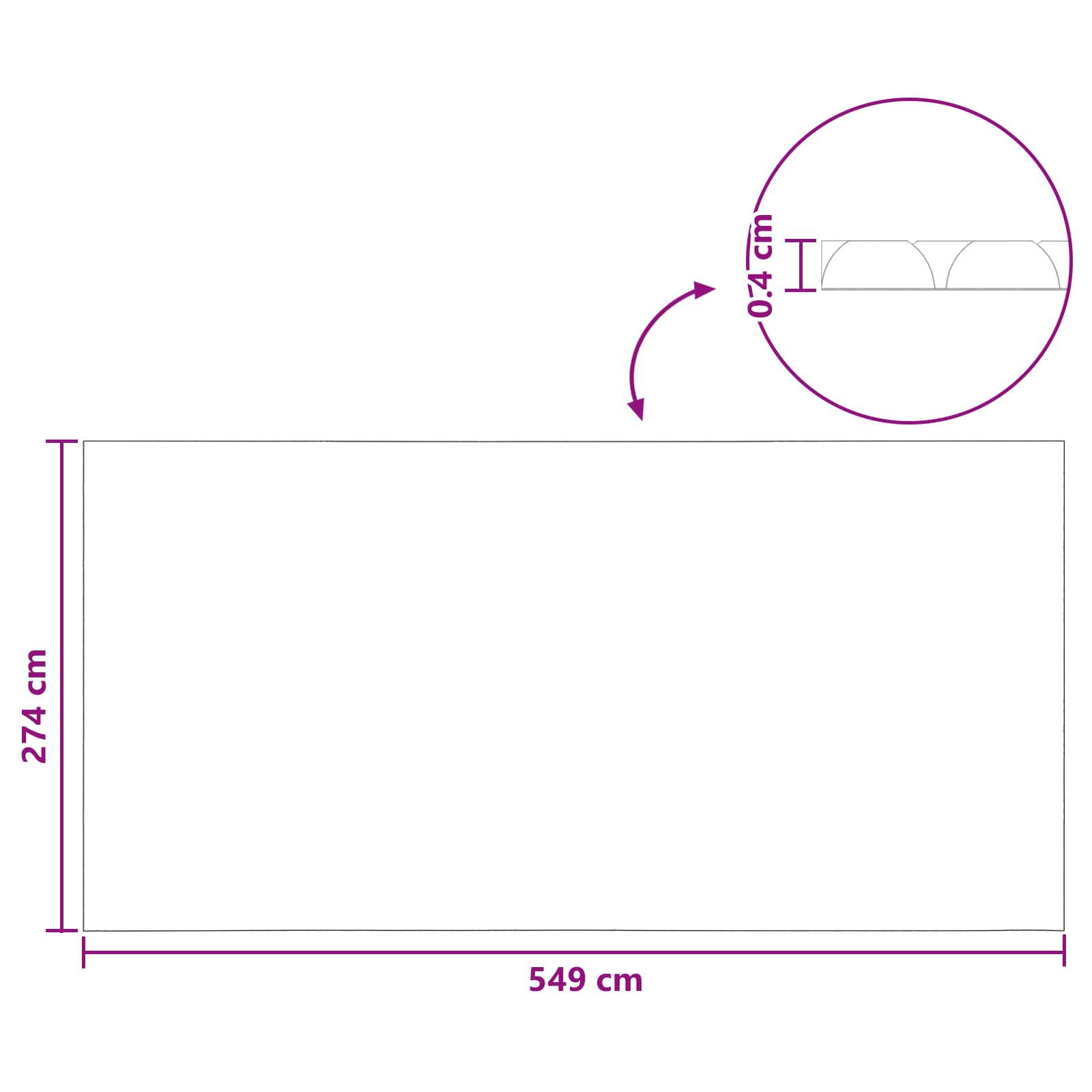 Copertura per piscina extra pesante Nero e Blu 549 x 274 cm PE | homemem39