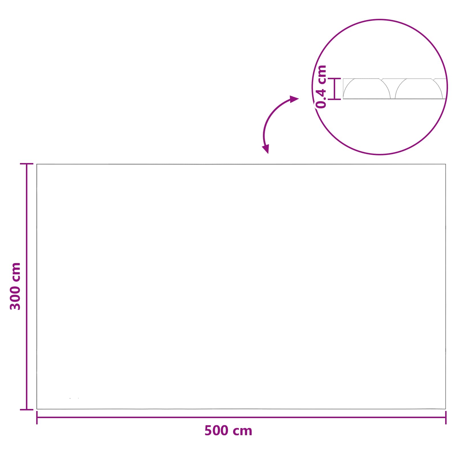Copertura per piscina extra pesante Nero e Blu 500 × 300 cm PE | homemem39