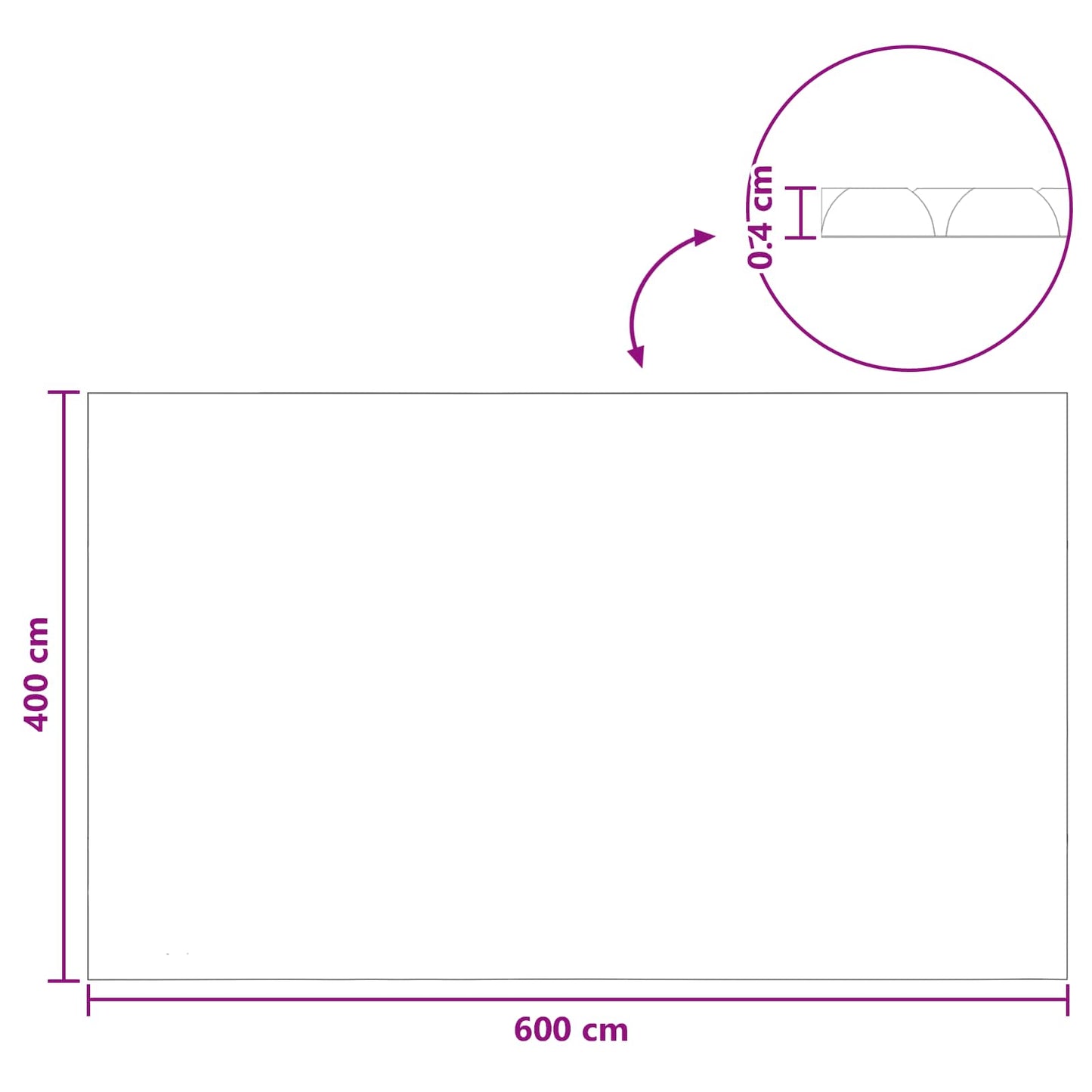Copertura per piscina extra pesante Nero e Blu 600 x 400 cm PE | homemem39