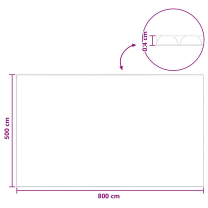 Copertura per piscina extra pesante Nero e Blu 800 x 500 cm PE | homemem39