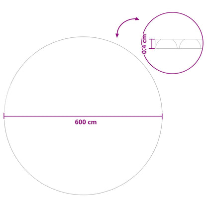 Copertura per piscina Nero e Blu 600 cm PE | homemem39