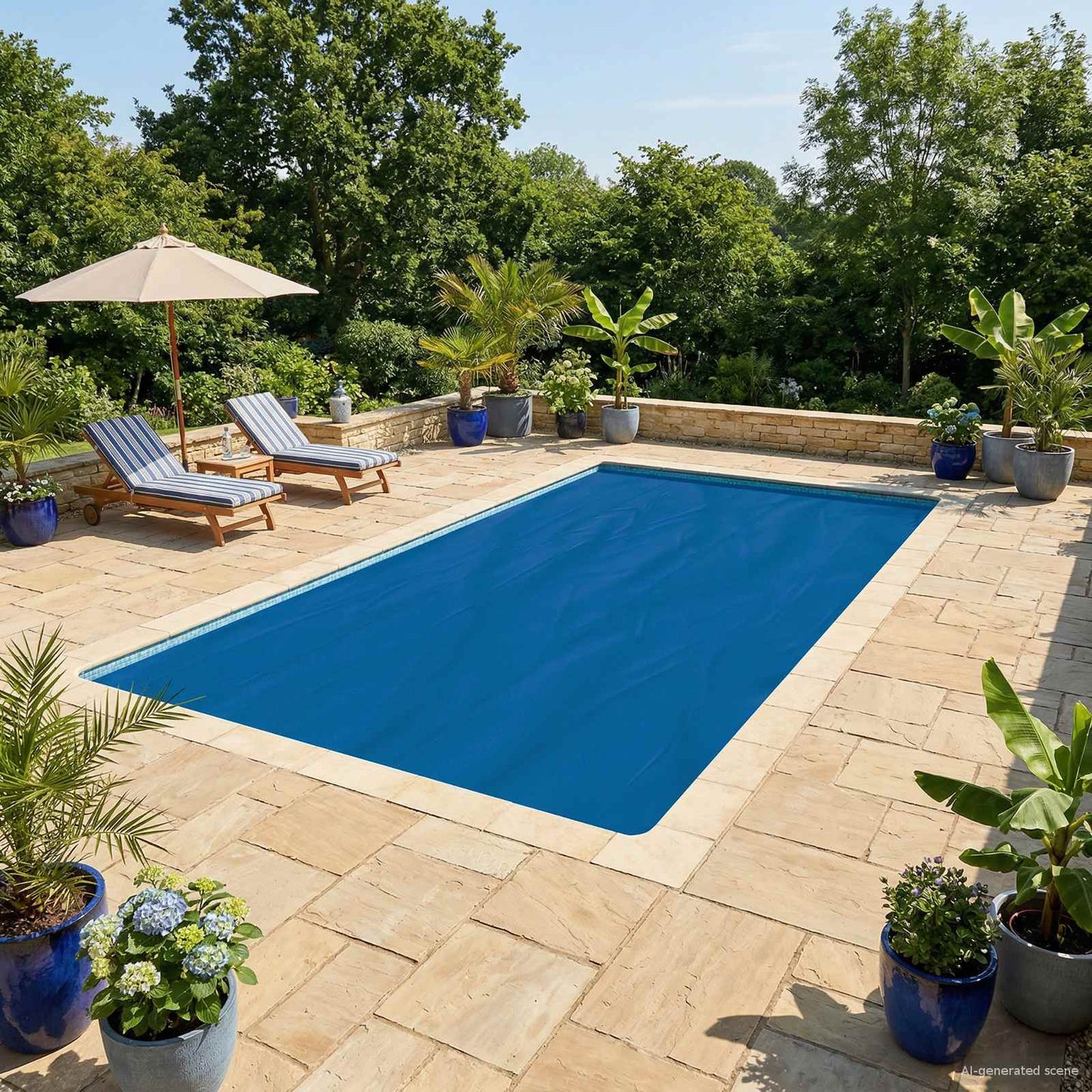 Copertura per piscina Blu 800 x 400 cm PE