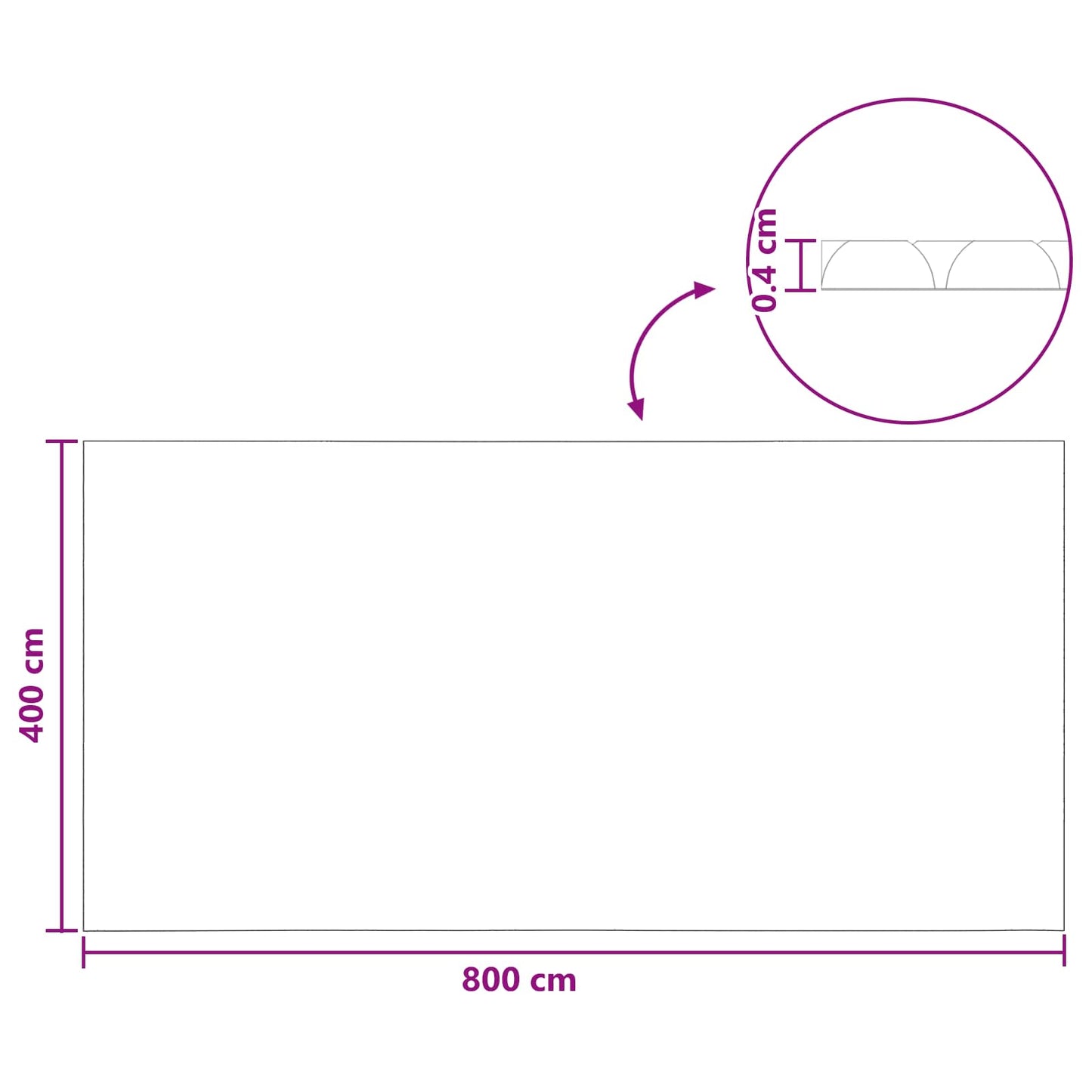 Copertura per piscina Blu 800 x 400 cm PE | homemem39
