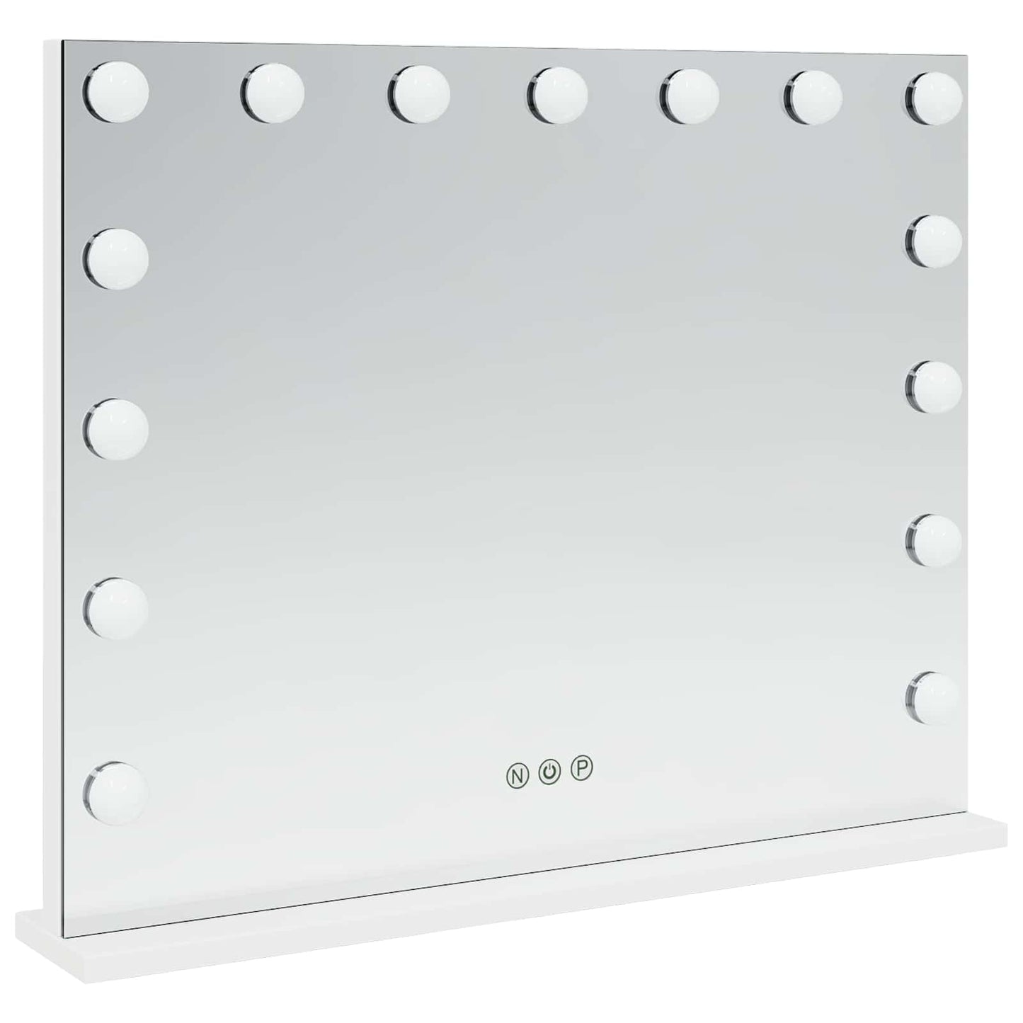 Specchio LED da Vanità Bianco 58 x 10 x 47 cm Vetro e acciaio | homemem39