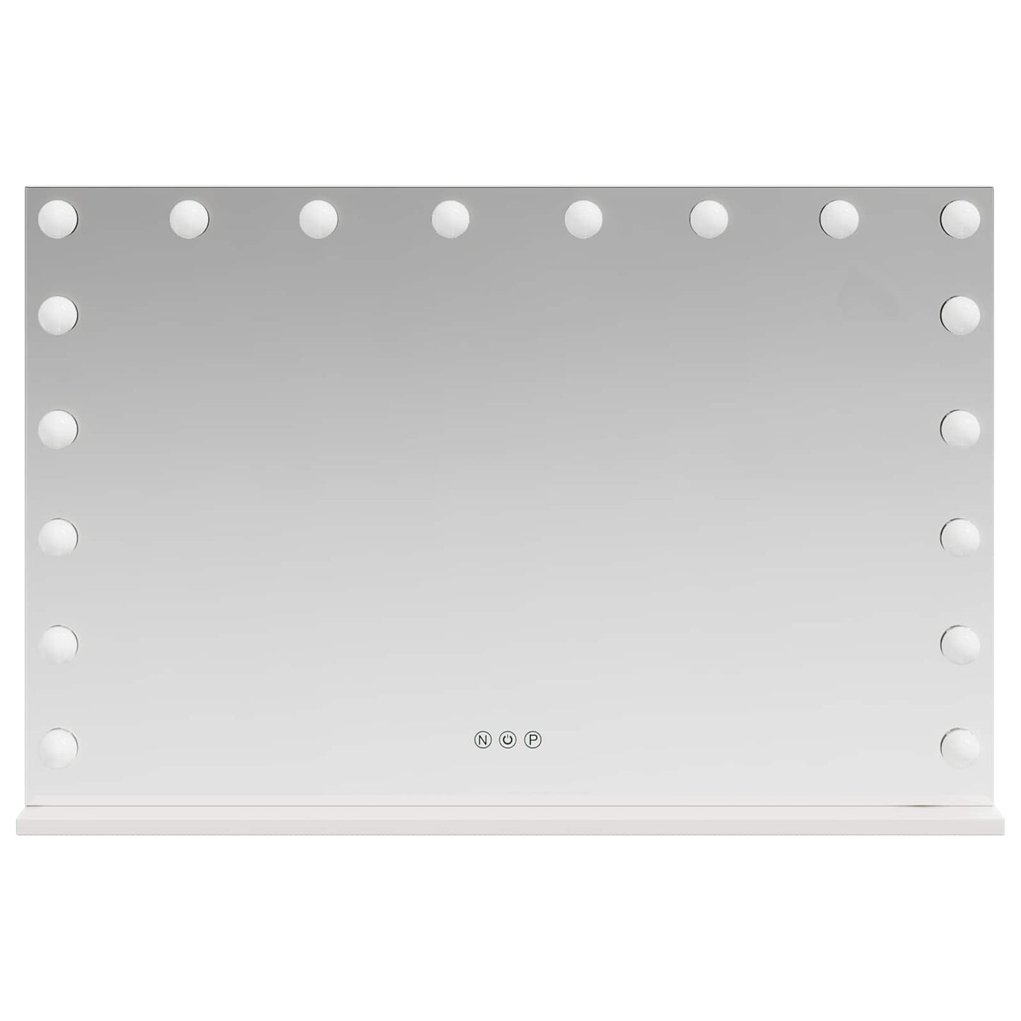 Specchio LED da Vanità Bianco 80 x 10 x 52,5 cm Vetro e acciaio | homemem39