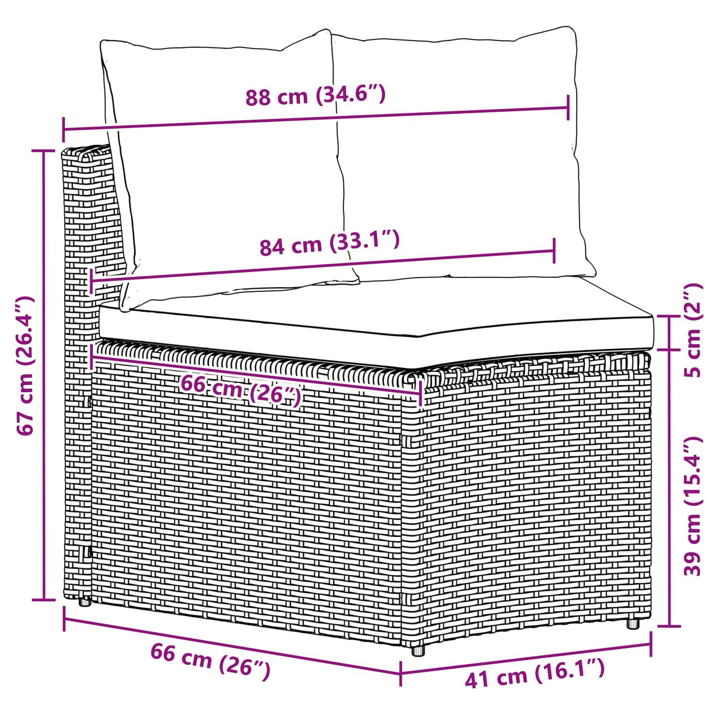 Set di divani 2 pcs Nero | homemem39