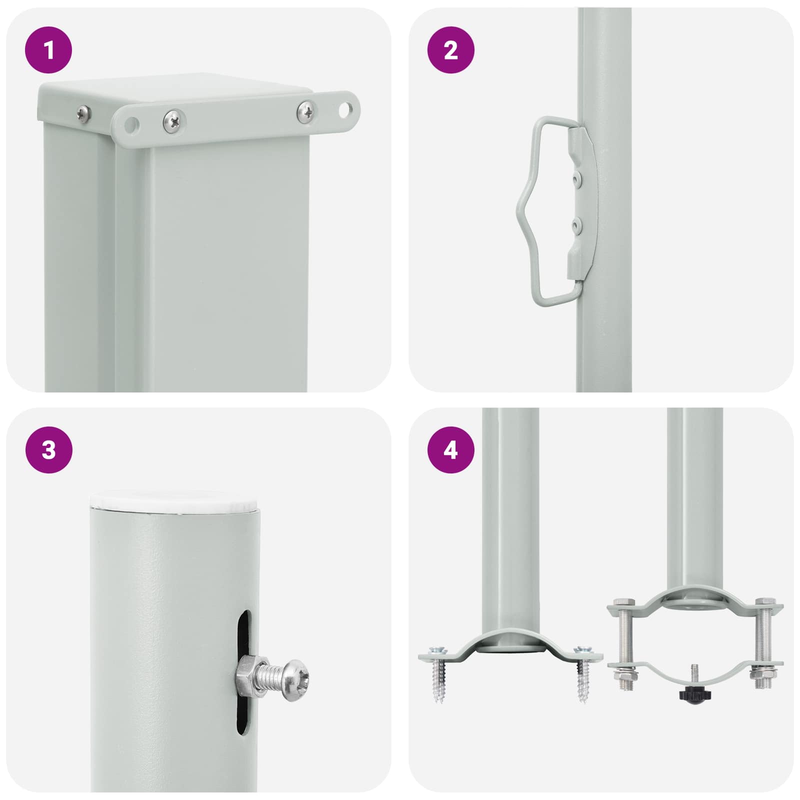 Tenda laterale 100% poliestere ferro acciaio | homemem39