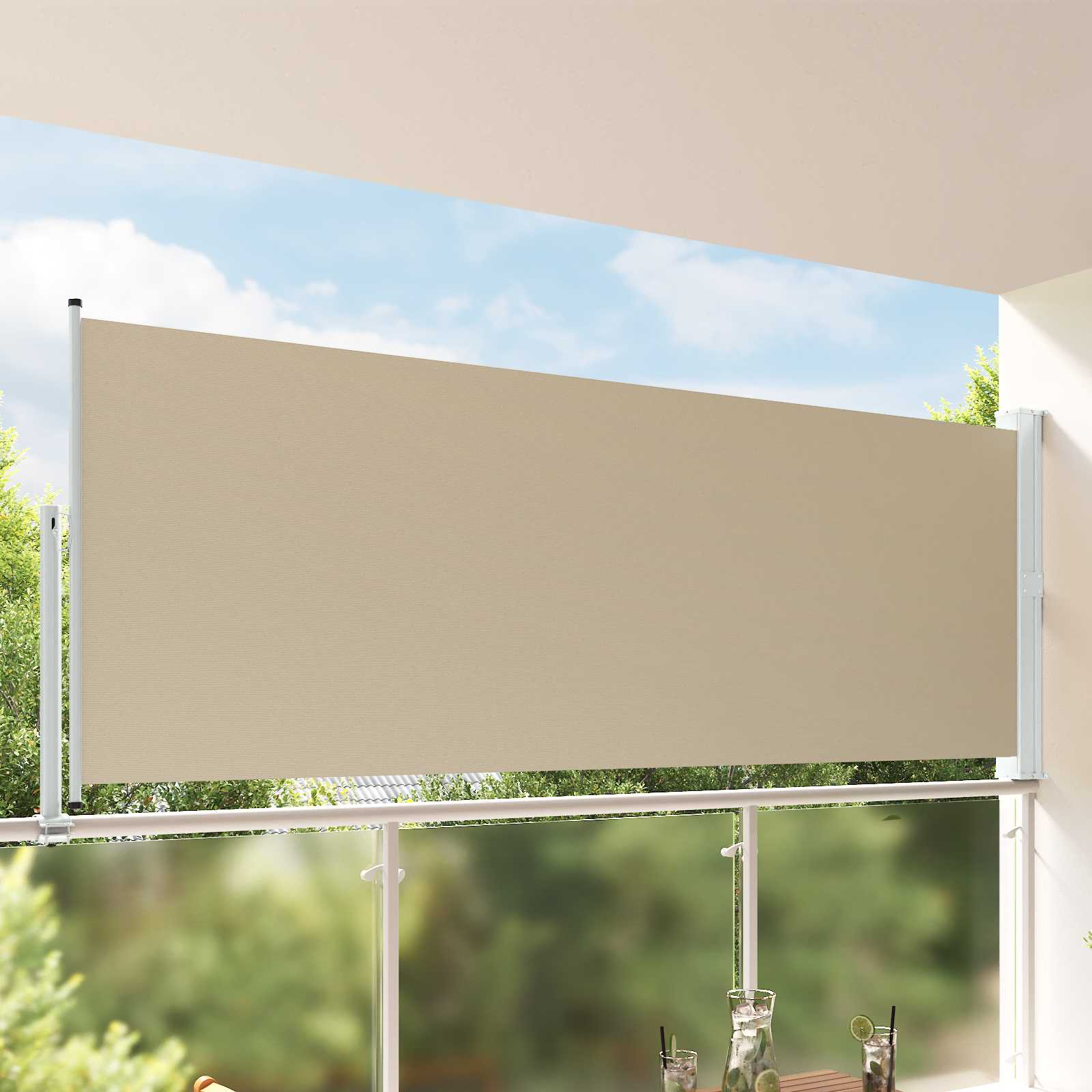 Tenda laterale 100% poliestere ferro acciaio | homemem39