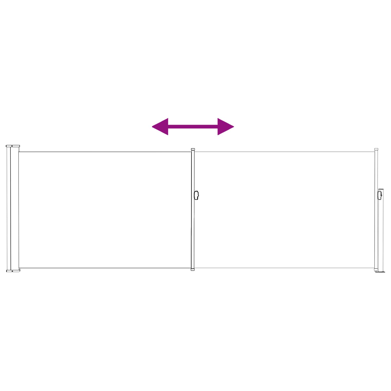 Tenda laterale retrattile Tortora 300 x 100 cm Poliestere | homemem39