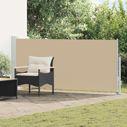 Tenda laterale retrattile Beige 300 x 120 cm Poliestere