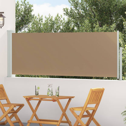 Tenda laterale retrattile Tortora 500 x 100 cm Poliestere