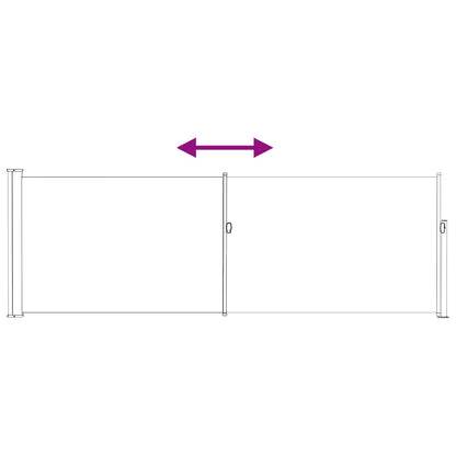 Tenda laterale retrattile Tortora 500 x 100 cm Poliestere | homemem39