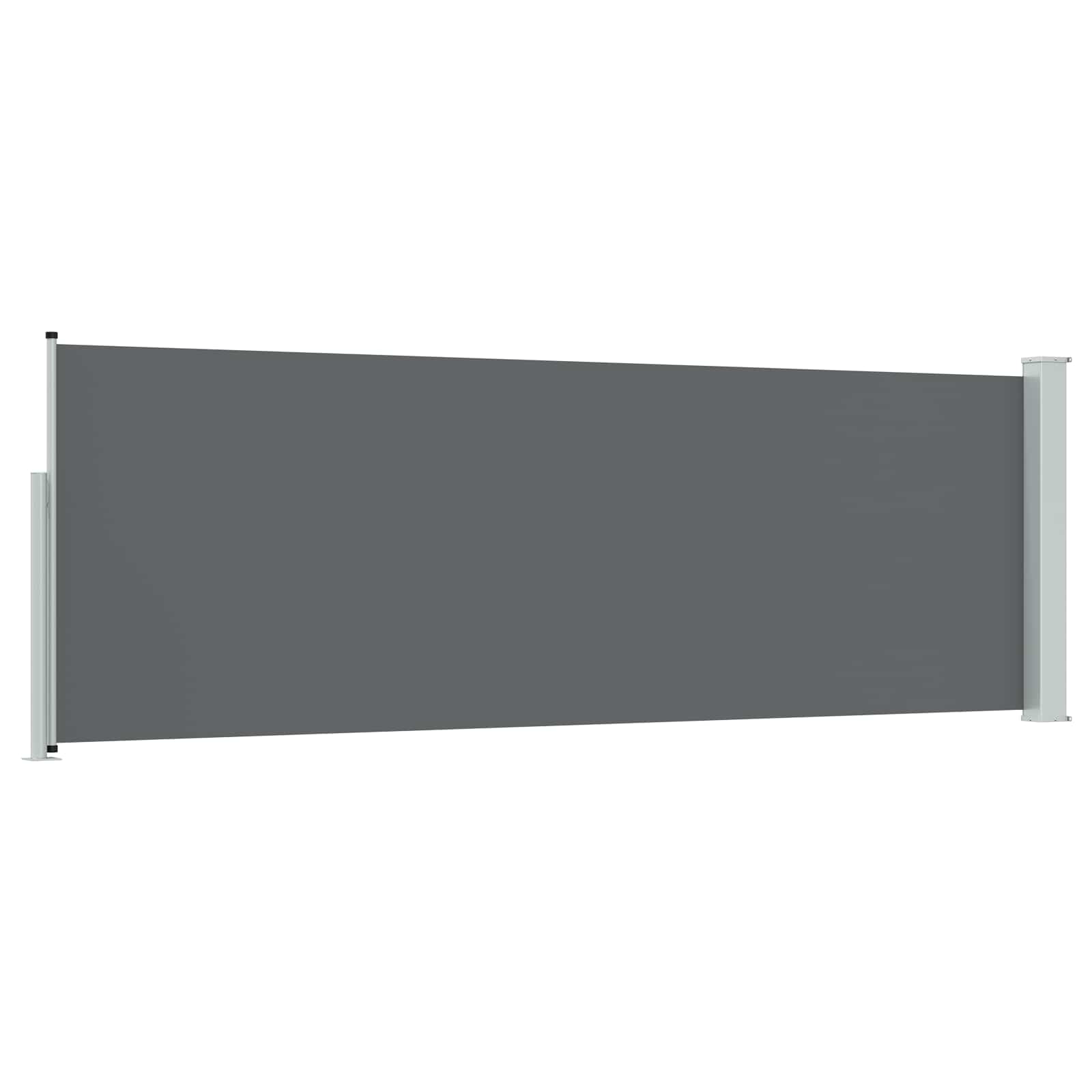 Tenda laterale retrattile Antracite 500 x 100 cm Poliestere | homemem39