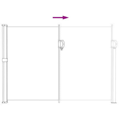 Tenda laterale retrattile Sabbia 300 x 117 cm Poliestere | homemem39