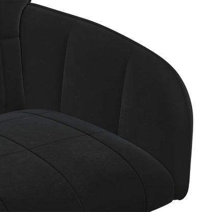 Sedie da pranzo 4 pcs Velluto Nero 57 x 50 x 85 cm | homemem39