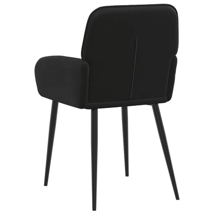 Sedie da pranzo 4 pcs Velluto Nero 57 x 50 x 85 cm | homemem39