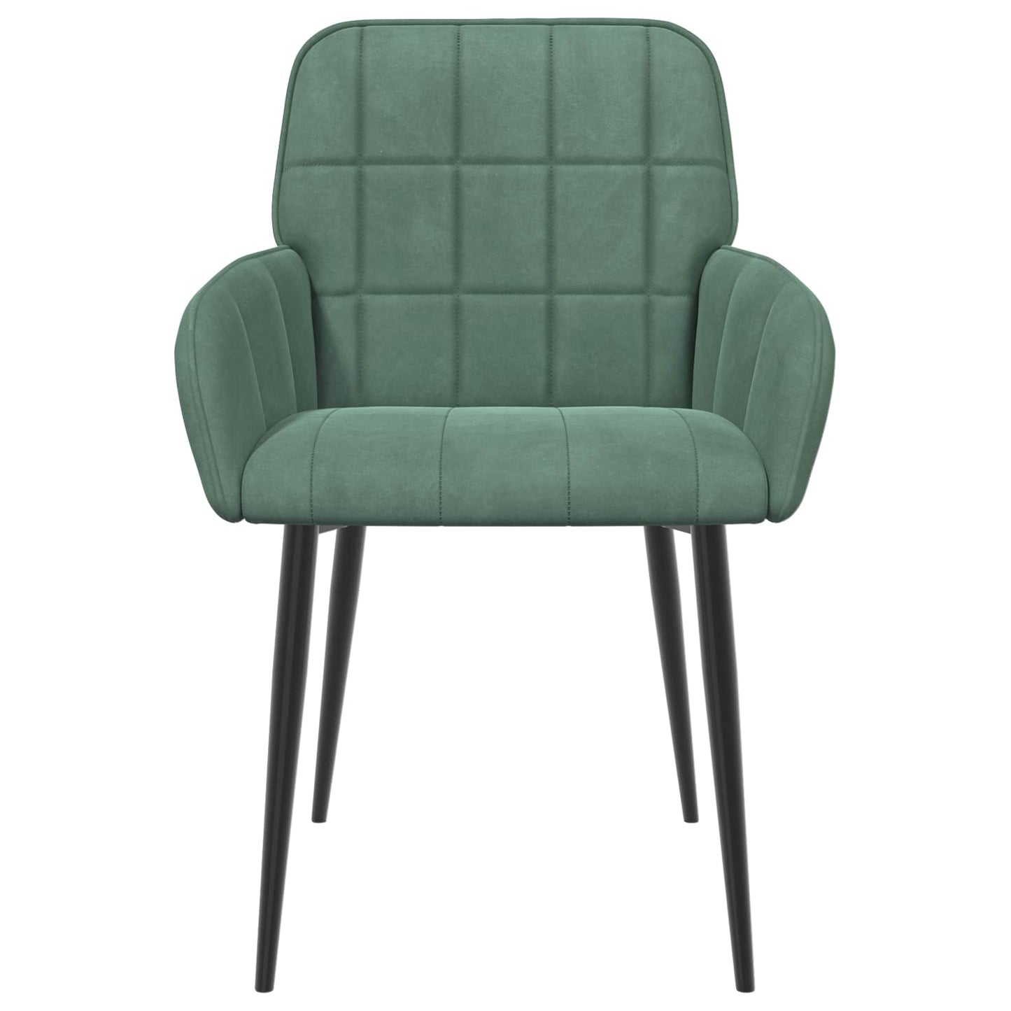 Sedie da pranzo 4 pcs Velluto Verde Mare 57 x 50 x 85 cm | homemem39