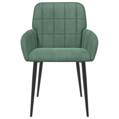 Sedie da pranzo 4 pcs Velluto Verde Mare 57 x 50 x 85 cm | homemem39