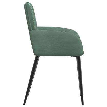Sedie da pranzo 4 pcs Velluto Verde Mare 57 x 50 x 85 cm | homemem39