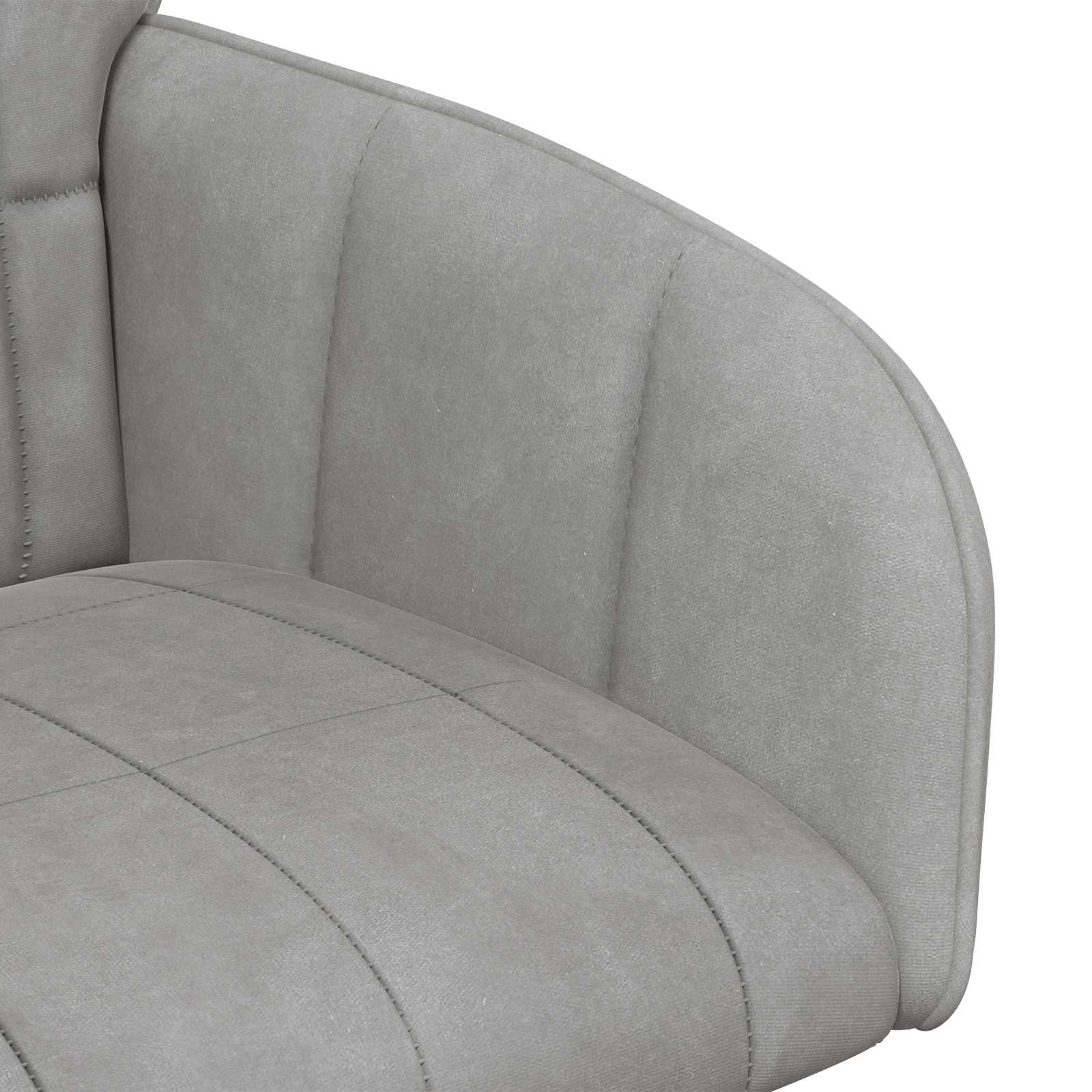 Sedie da pranzo 6 pcs Velluto Grigio Chiaro 57 x 50 x 85 cm | homemem39