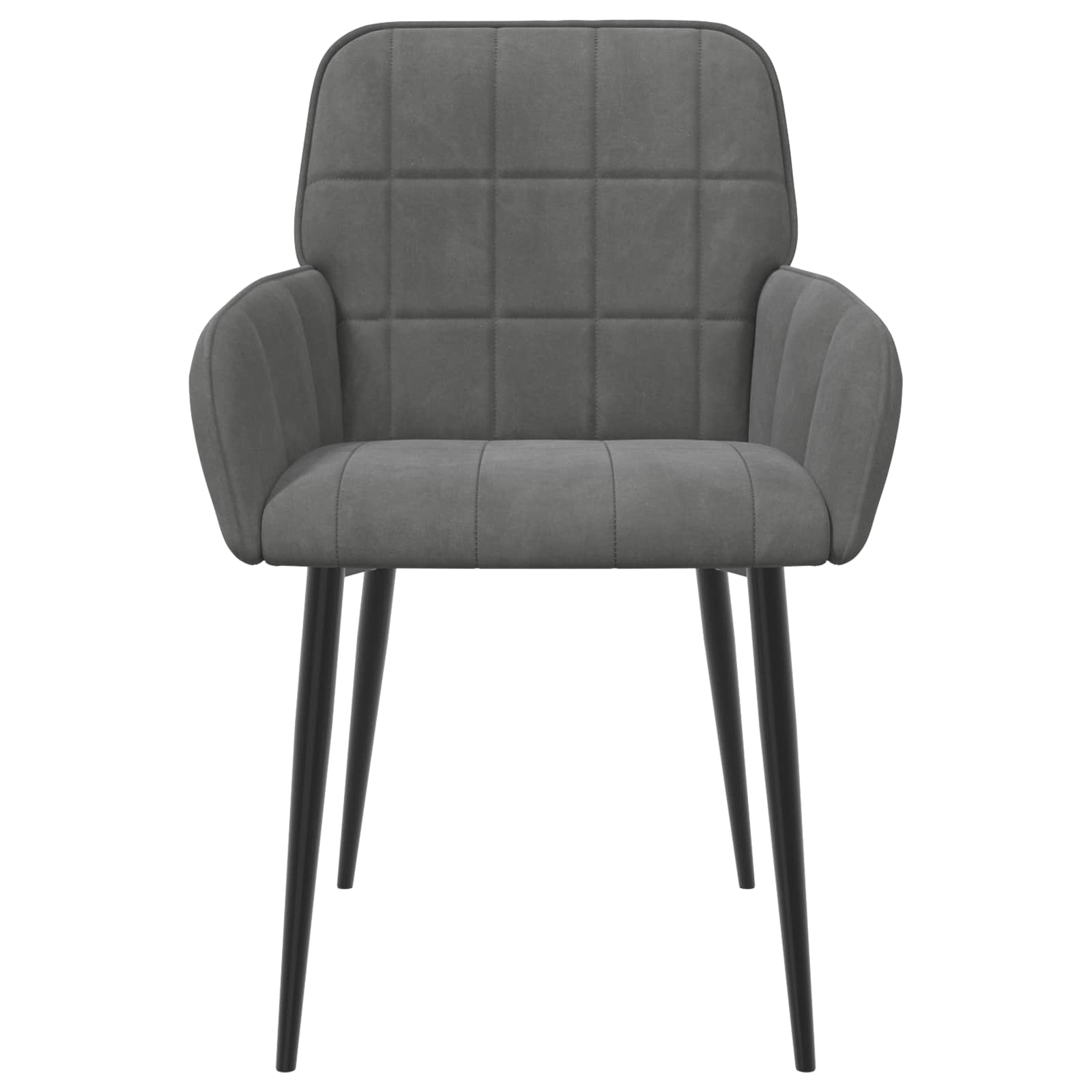 Sedie da pranzo 6 pcs Velluto Grigio Scuro 57 x 50 x 85 cm | homemem39