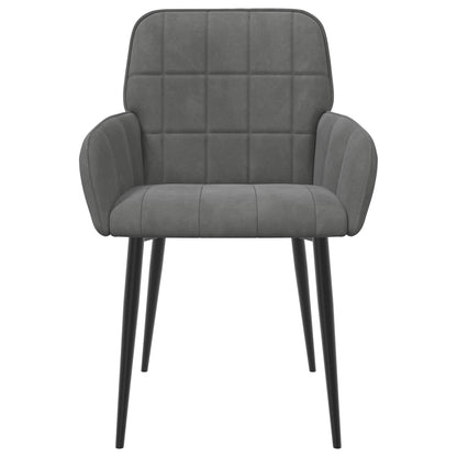 Sedie da pranzo 6 pcs Velluto Grigio Scuro 57 x 50 x 85 cm | homemem39