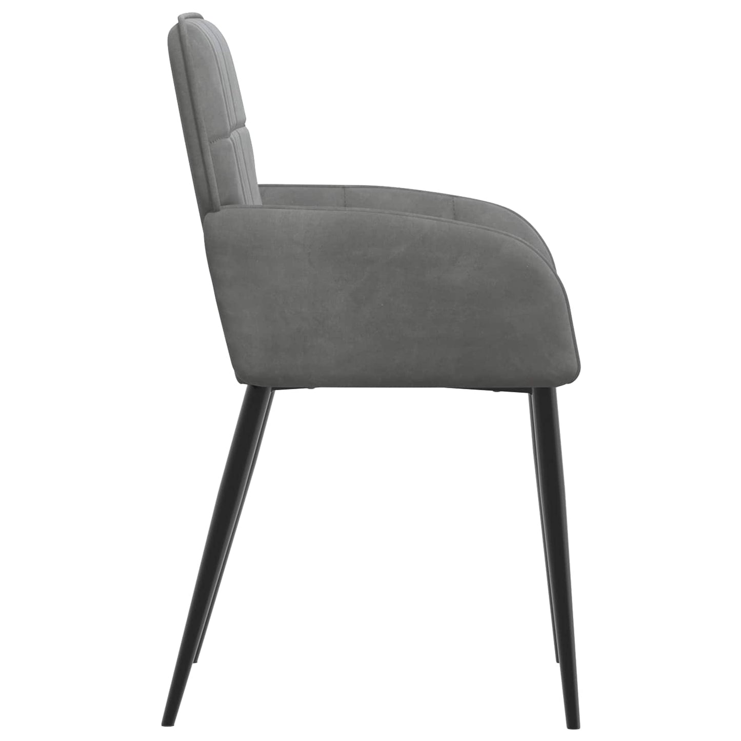 Sedie da pranzo 6 pcs Velluto Grigio Scuro 57 x 50 x 85 cm | homemem39