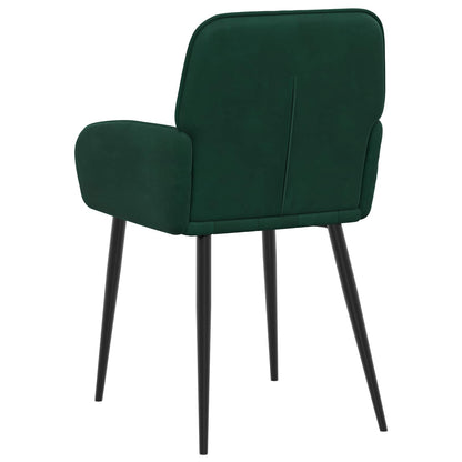 Sedie da pranzo 6 pcs Velluto Verde Scuro 57 x 50 x 85 cm | homemem39