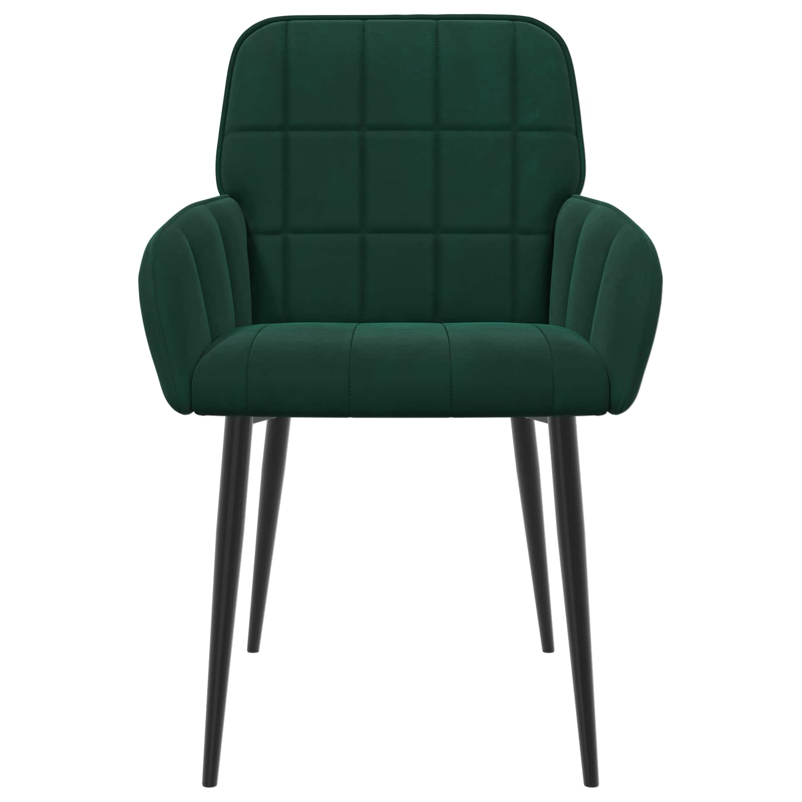 Sedie da pranzo 6 pcs Velluto Verde Scuro 57 x 50 x 85 cm | homemem39