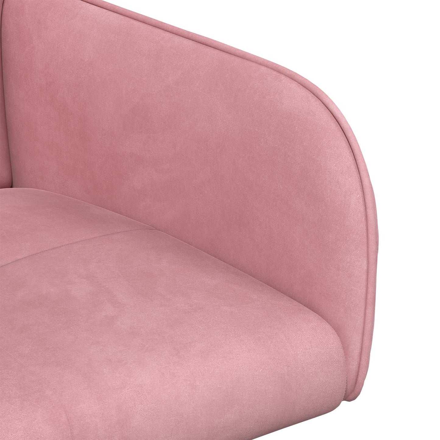 Sedie da pranzo 4 pcs Velluto Rosa 59 x 56,5 x 86 cm | homemem39