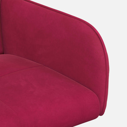 Sedie da pranzo 4 pcs Velluto Rosso Vino 59 x 56,5 x 86 cm | homemem39