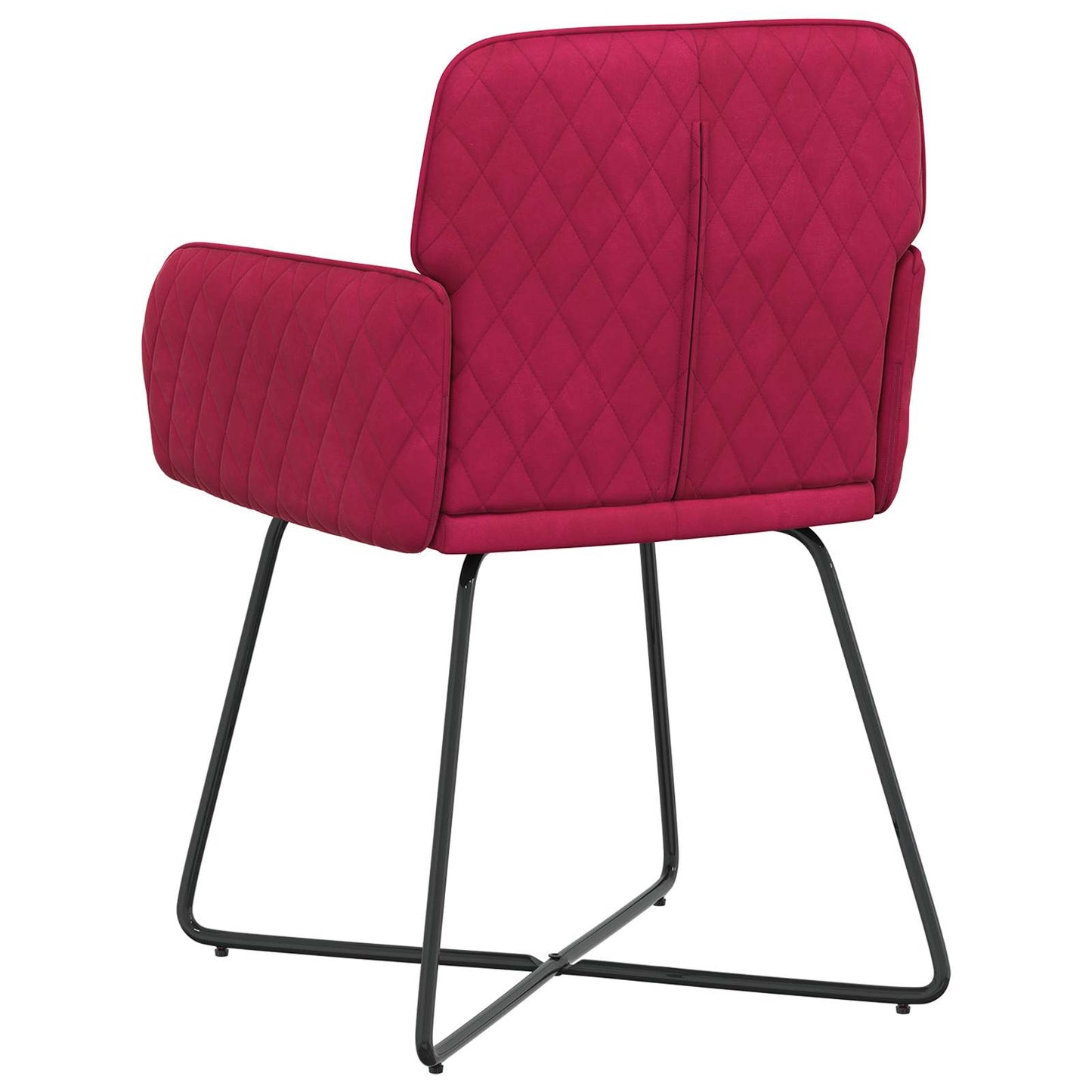 Sedie da pranzo 4 pcs Velluto Rosso Vino 59 x 56,5 x 86 cm | homemem39