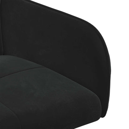 Sedie da pranzo 4 pcs Velluto Nero 59 x 56,5 x 86 cm | homemem39