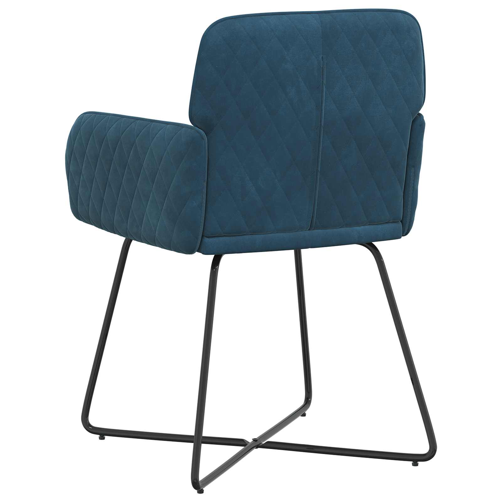 Sedie da pranzo 4 pcs Velluto Blu 59 x 56,5 x 86 cm | homemem39
