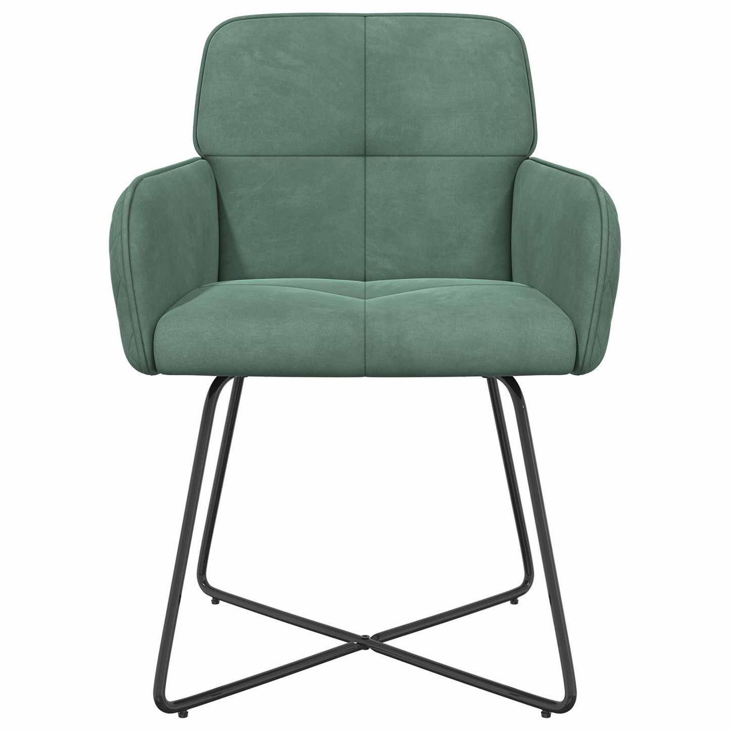 Sedie da pranzo 4 pcs Velluto Verde Mare 59 x 56,5 x 86 cm | homemem39
