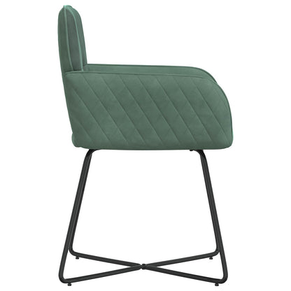Sedie da pranzo 4 pcs Velluto Verde Mare 59 x 56,5 x 86 cm | homemem39