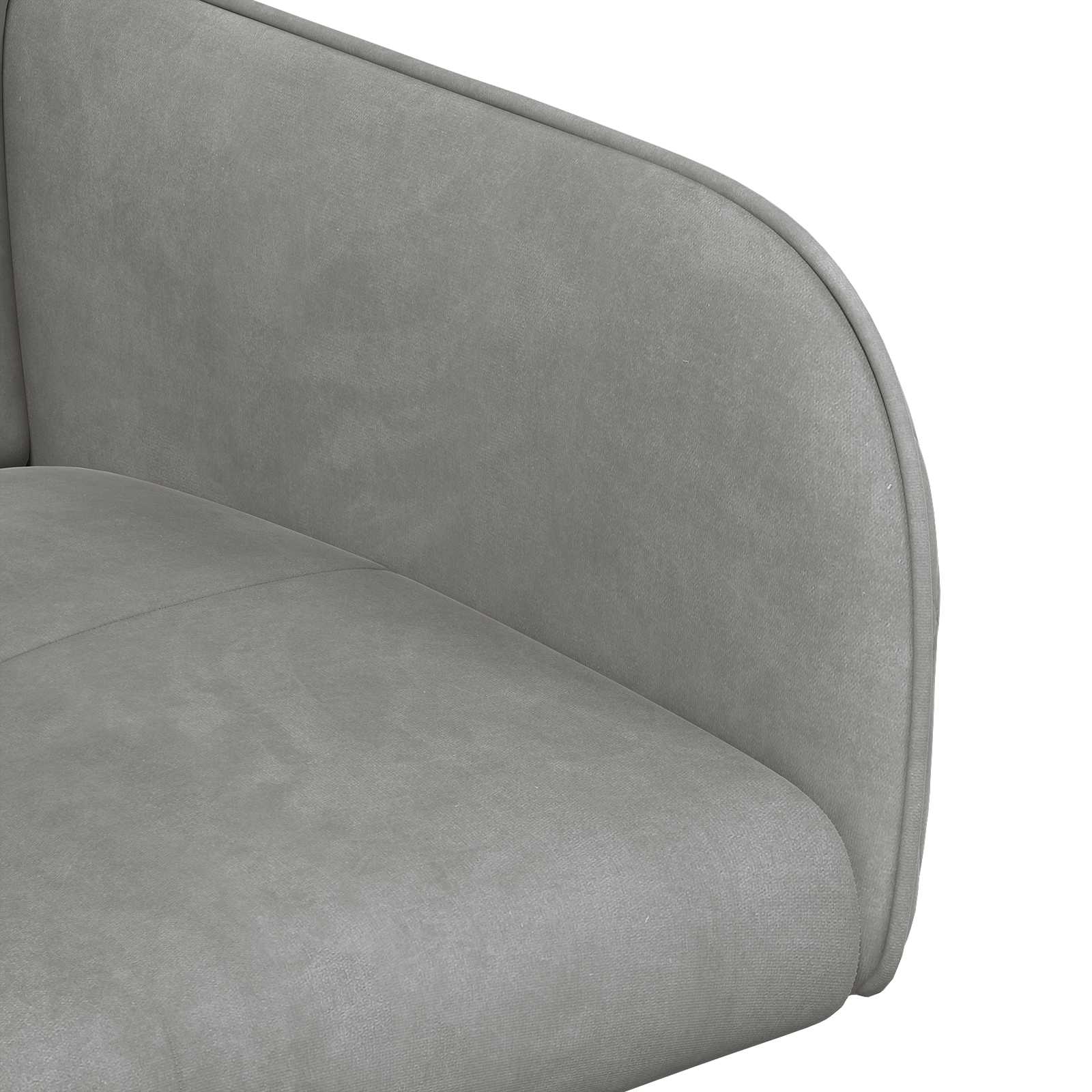 Sedie da pranzo 6 pcs Velluto Grigio Chiaro 59 x 56,5 x 86 cm | homemem39