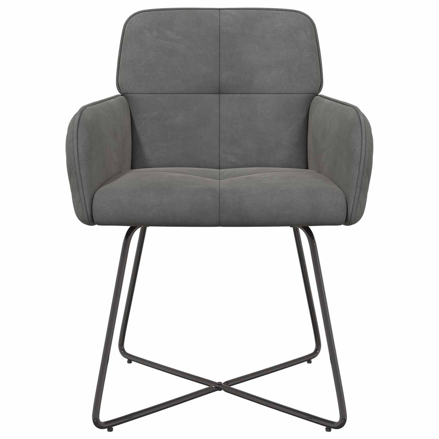 Sedie da pranzo 6 pcs Velluto Grigio Scuro 59 x 56,5 x 86 cm | homemem39