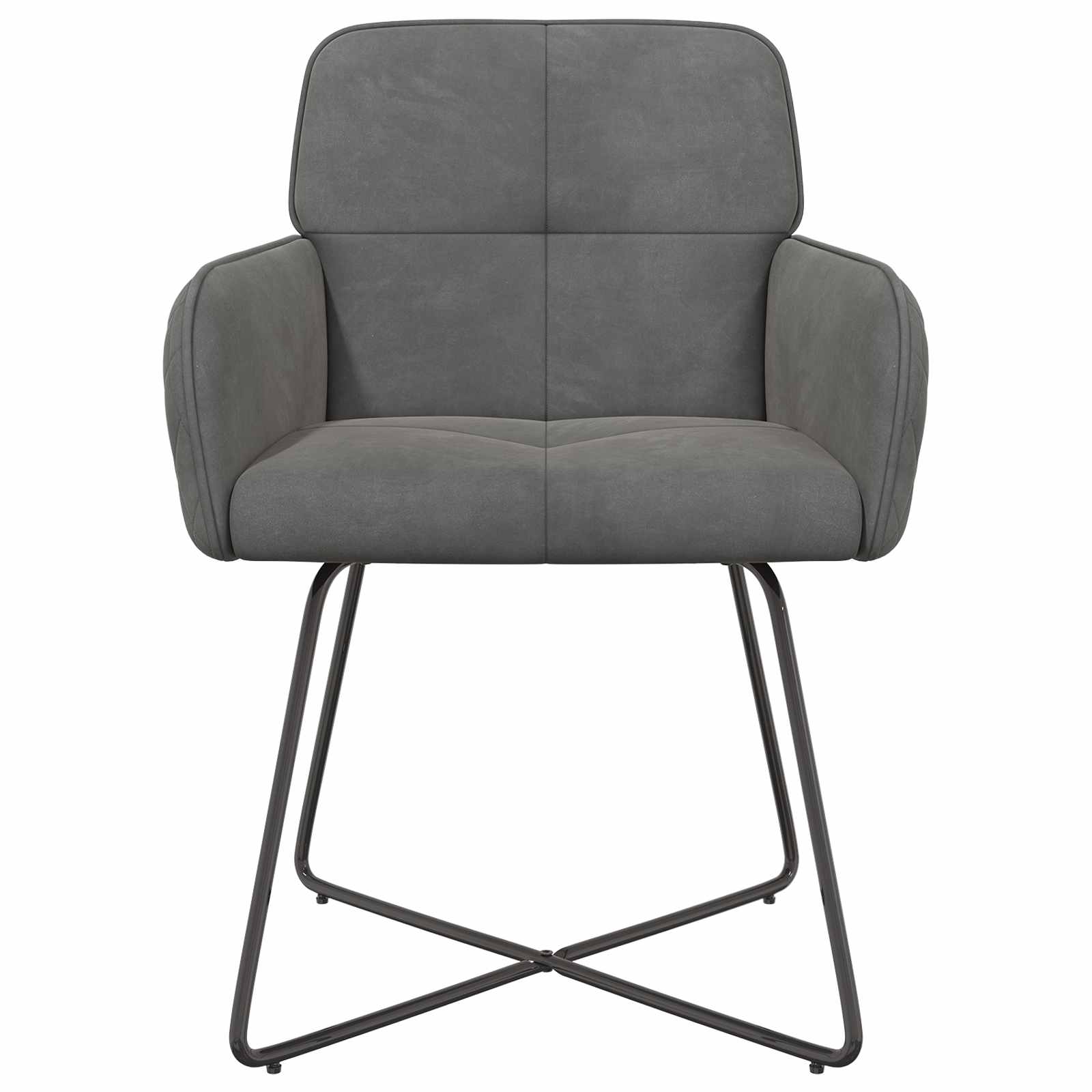 Sedie da pranzo 6 pcs Velluto Grigio Scuro 59 x 56,5 x 86 cm | homemem39