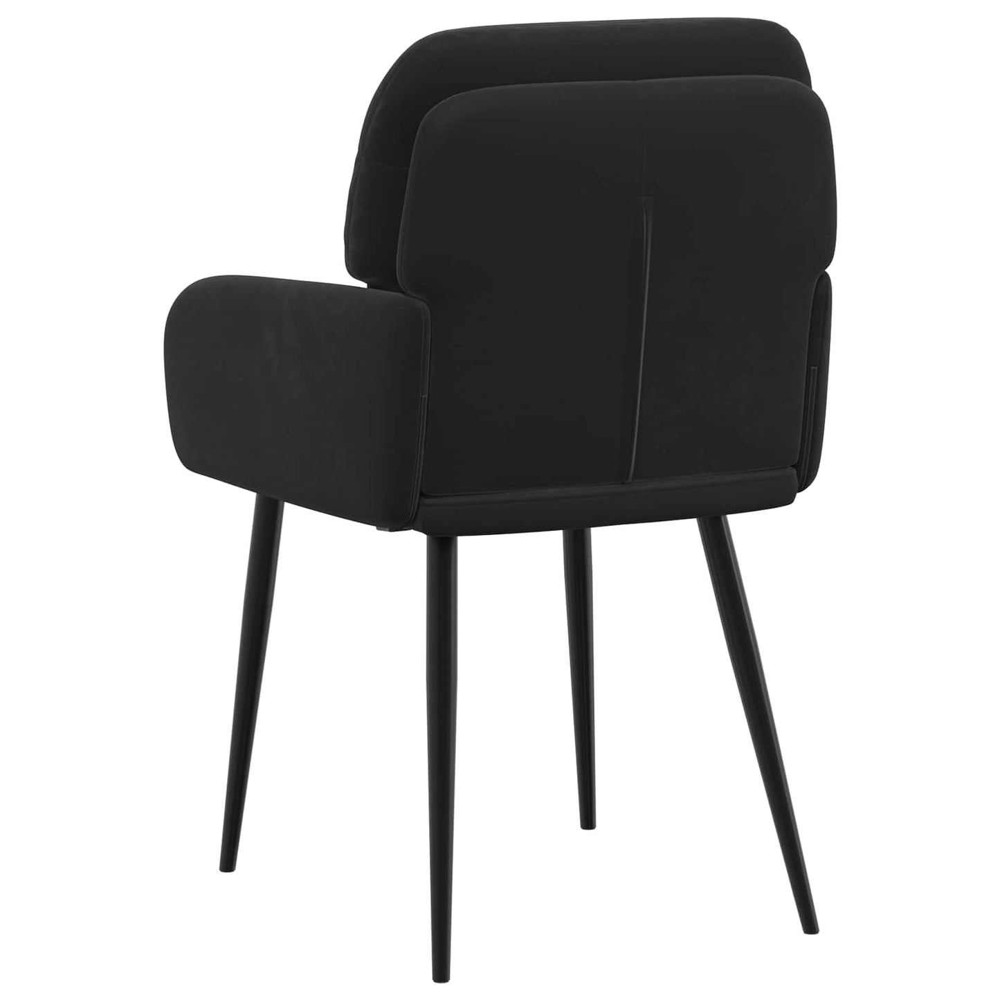 Sedie da pranzo 6 pcs Velluto Nero 59 x 59,5 x 90 cm | homemem39