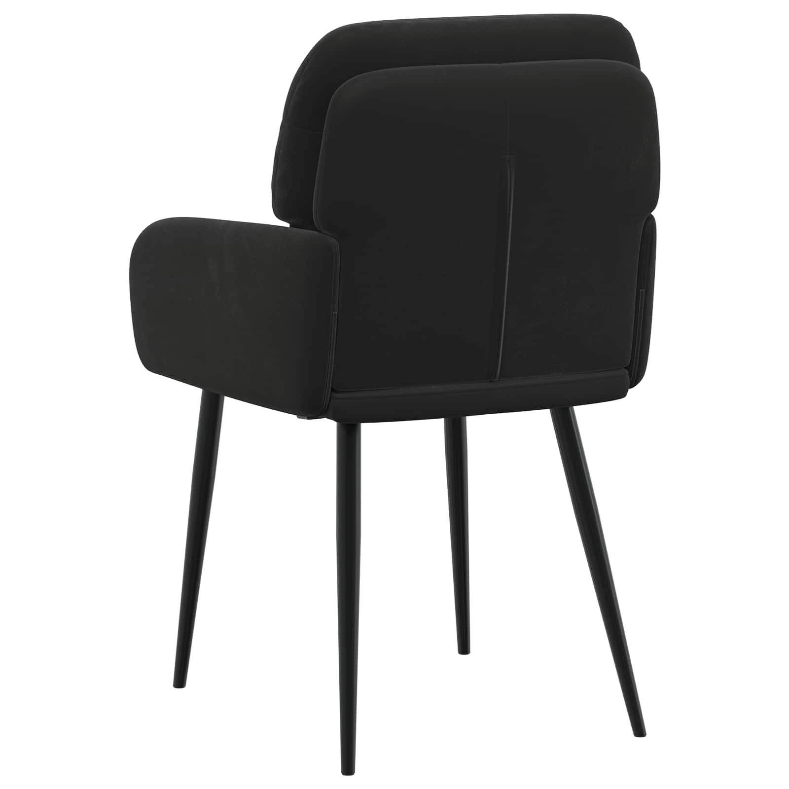 Sedie da pranzo 6 pcs Velluto Nero 59 x 59,5 x 90 cm | homemem39