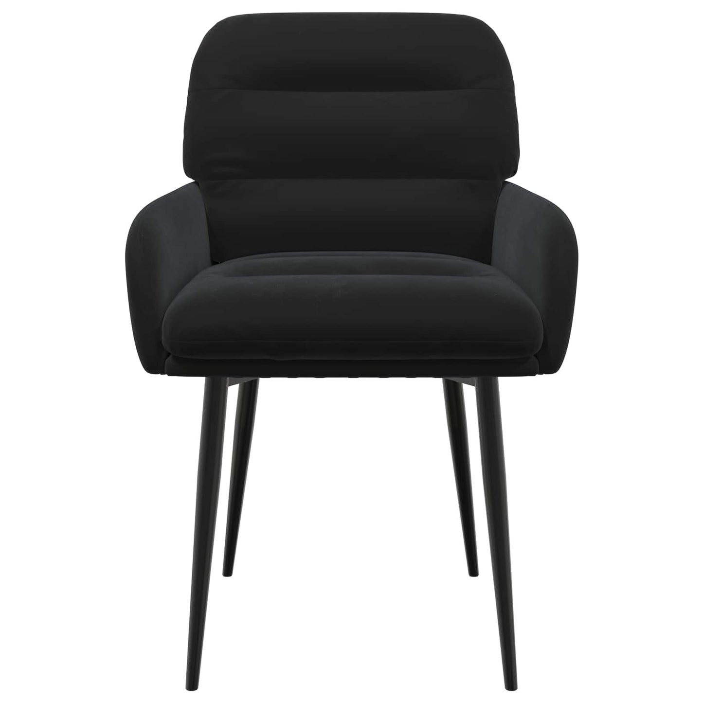 Sedie da pranzo 6 pcs Velluto Nero 59 x 59,5 x 90 cm